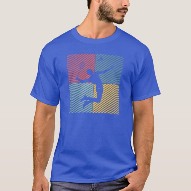 T-shirt Badmintonplayer jeu shuttlecock Badminton amis (Devant)