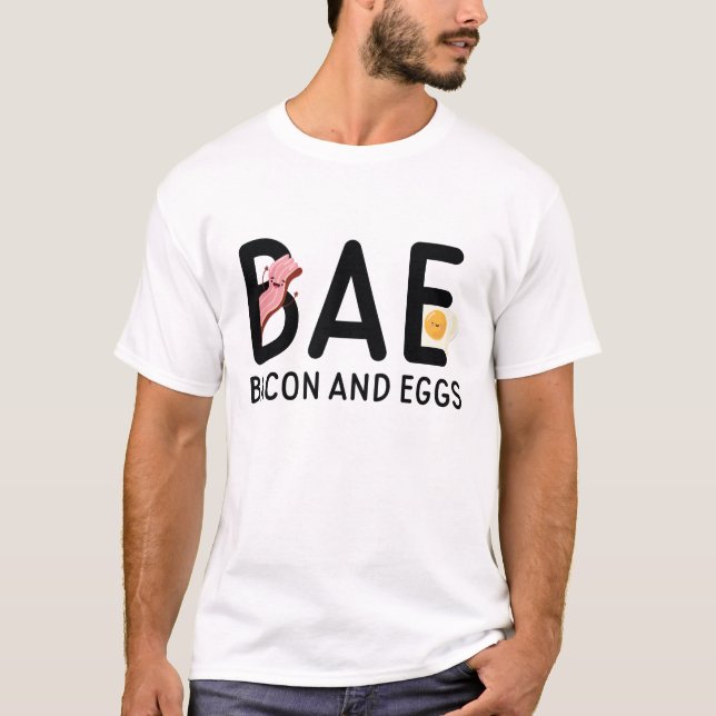 T-shirt BAE Bacon Et Oeufs (Devant)
