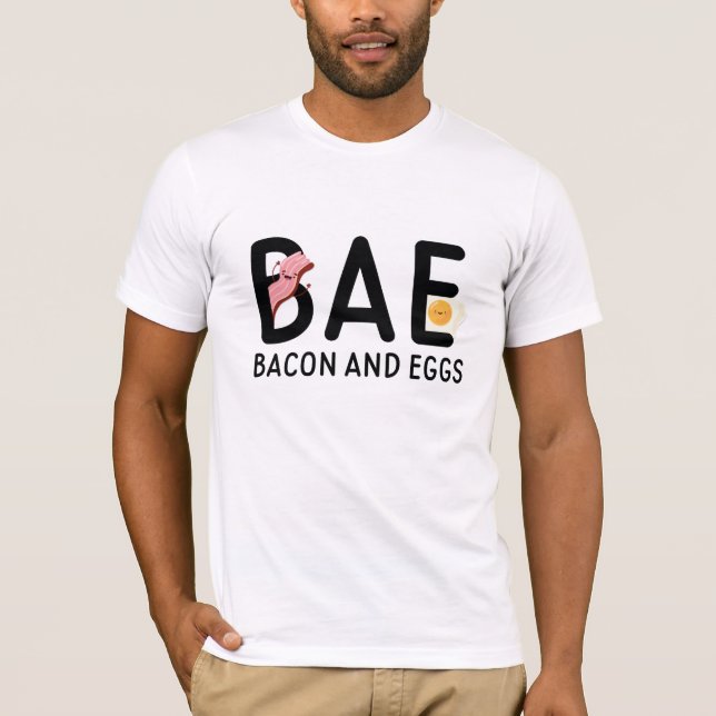 T-shirt BAE Bacon Et Oeufs (Devant)