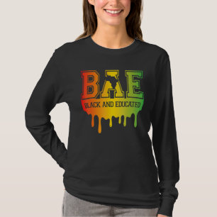 T-shirt BAE Noir et Éduqué Mois de l'Histoire des Noirs Af