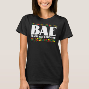 T-shirt Bae Noir Et Éduquée Amérique Africaine Afrocentriq