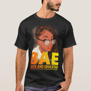 T-shirt BAE Noir et instruit Mois de l'histoire des Noirs 
