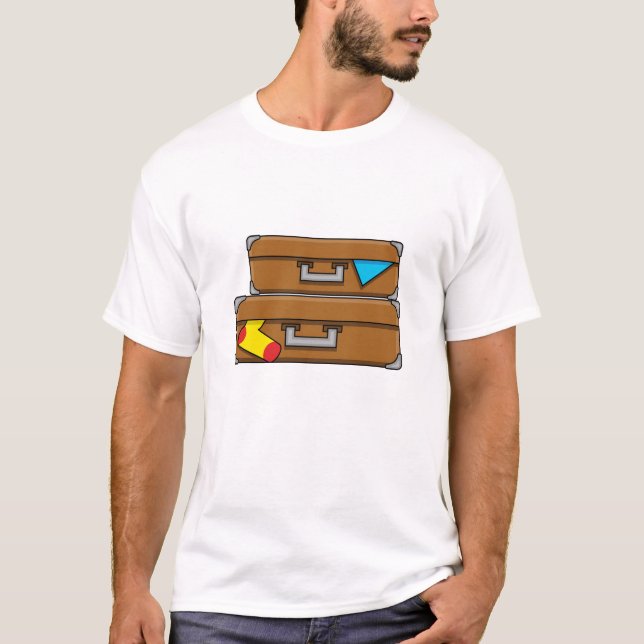 T-shirt Bagages de dessin (Devant)