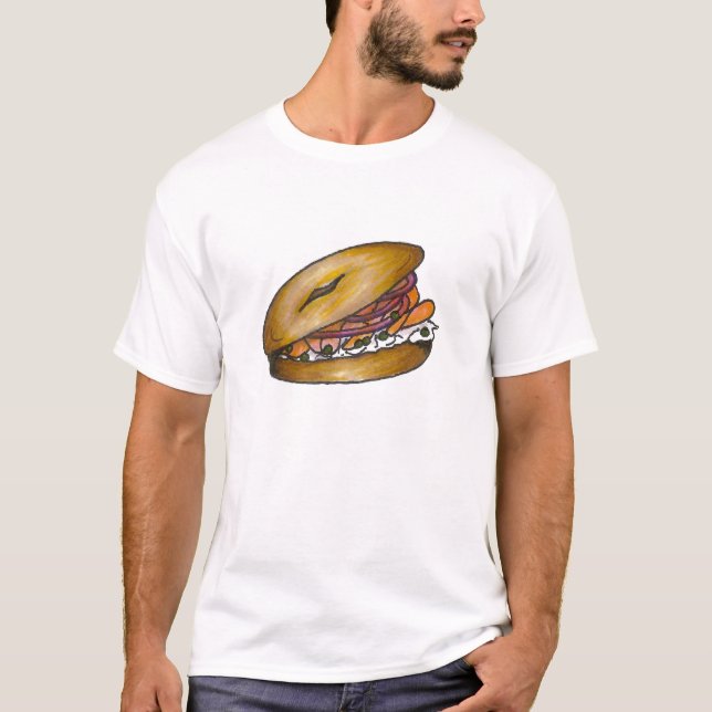 T-shirt Bagel avec Fromage à la crème et Lox Bagels Petit  (Devant)