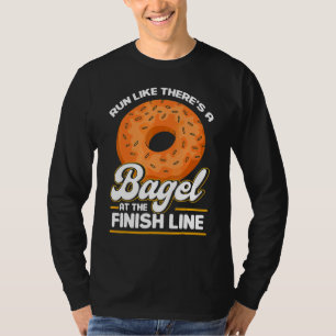 T-shirt Bagel Love Run Comme il y a un Bagel à la fin