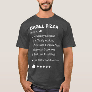 T-shirt Bagel Pizza Définition Signifiant Drôle