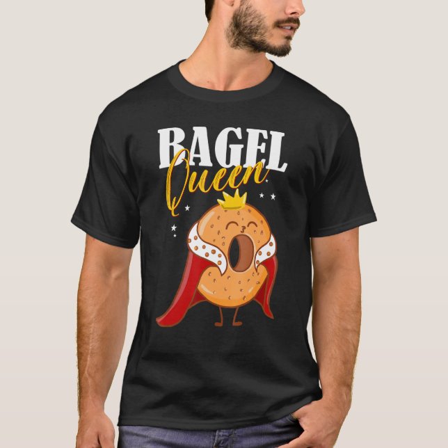 T-shirt Bagels Alimentation Tee Bagel Queen (Devant)