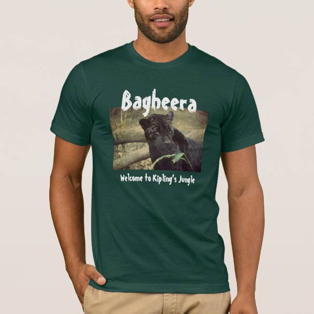 T-shirt Bagheera : Accueil à la jungle de Kipling (Devant)