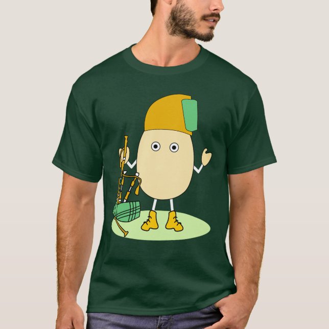 T-shirt Bagpipe Egghead (Devant)