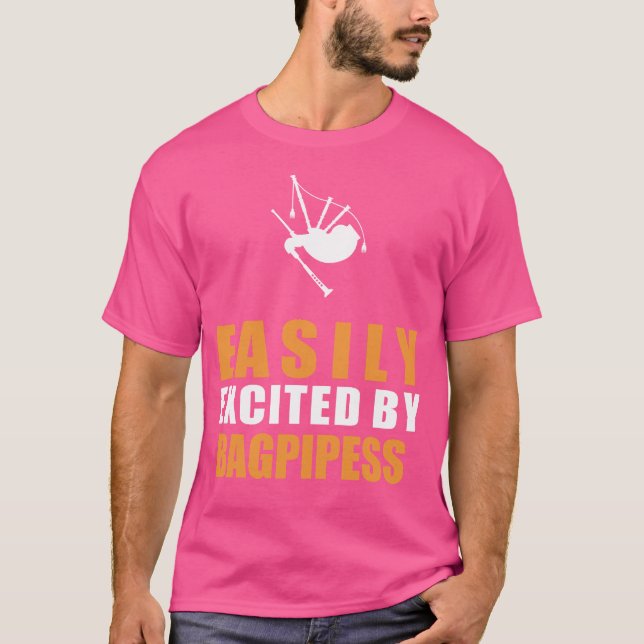 T-shirt Bagpipe Fanatic : Facilement excité par Harmonious (Devant)