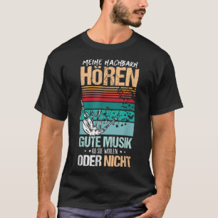 T-shirt Bagpipe Mes voisins Écouter une bonne musique