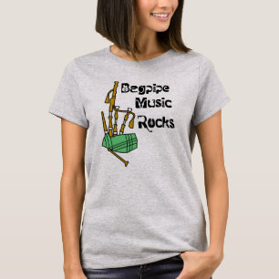 T-shirt Bagpipe Music Rocks