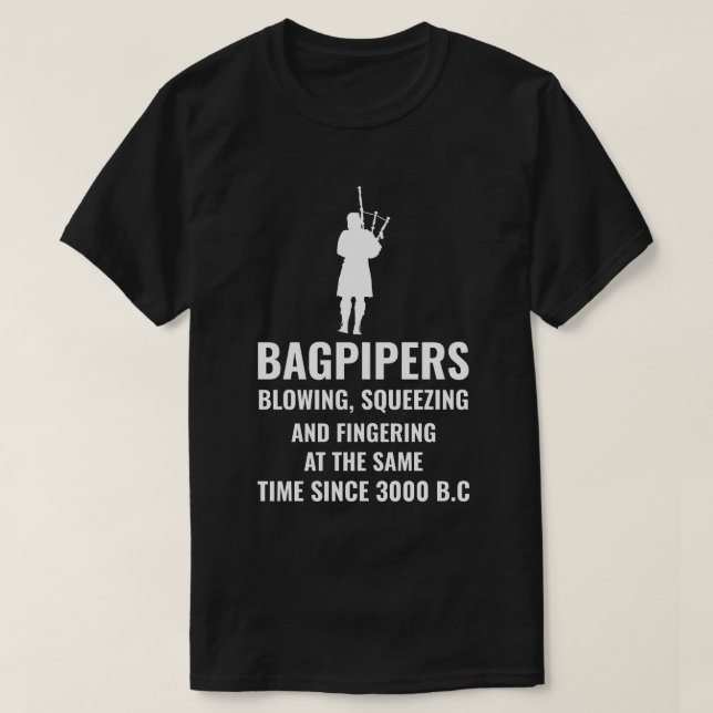 T-shirt Bagpipe Scottish Scotland Music Player Drôle cadea (Design devant)