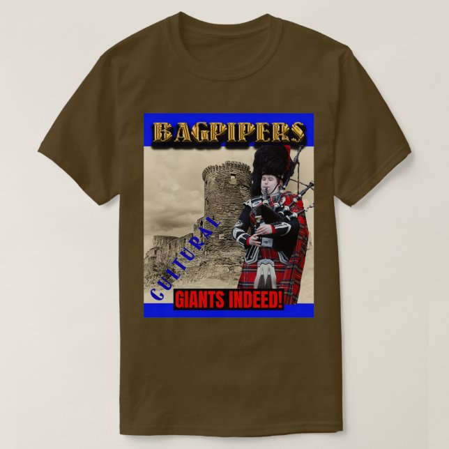 T-shirt Bagpipers Géants culturels 3 (Design devant)