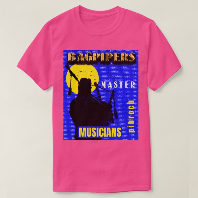 T-shirt Bagpipers Master Musiciens 12 (Design devant)