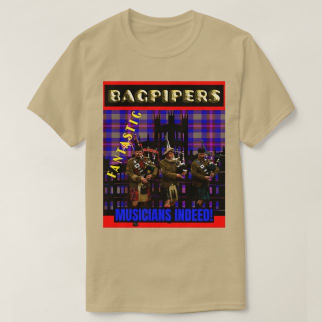 T-shirt Bagpipers Musiciens fantastiques 2 (Design devant)