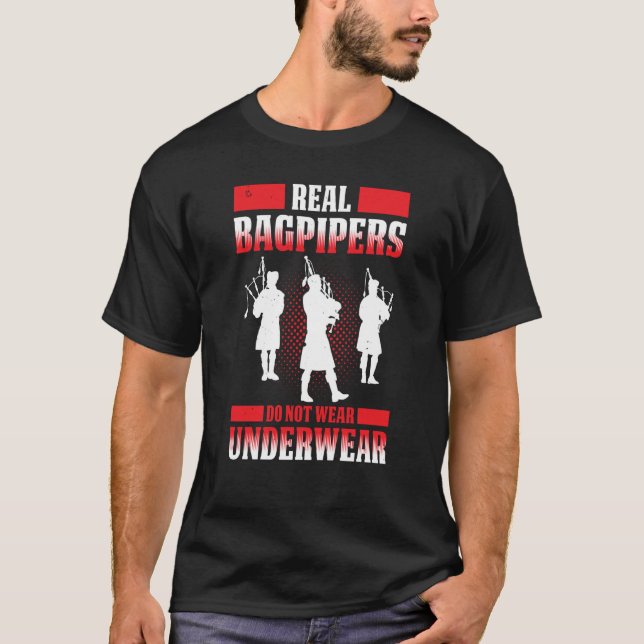 T-shirt Bagpipes For Bagpiperist Bagpipe Player Bagpiping  (Devant)