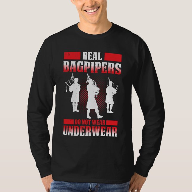 T-shirt Bagpipes For Bagpiperist Bagpipe Player Bagpiping  (Devant)