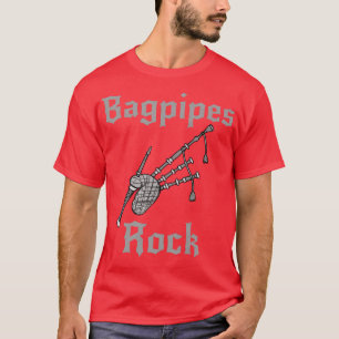 T-shirt Bagpipes Rock musicien écossais Rock Goth