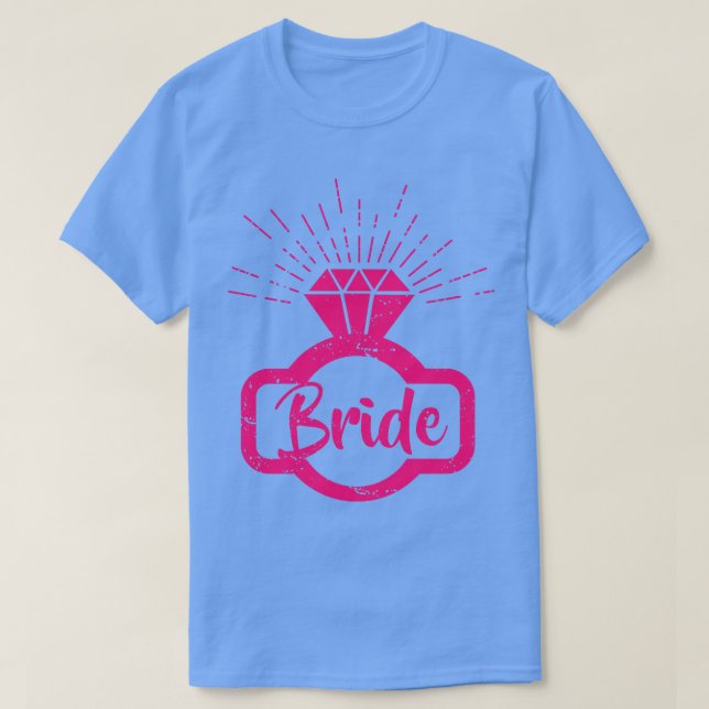 T-shirt Bague de ceinture Diamond de mariée Distressed Cad (Design devant)