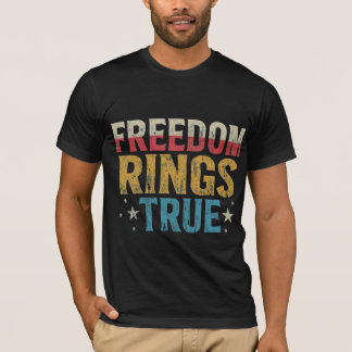 T-shirt Bagues de liberté vraies