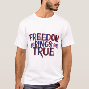 T-shirt Bagues de liberté vraies
