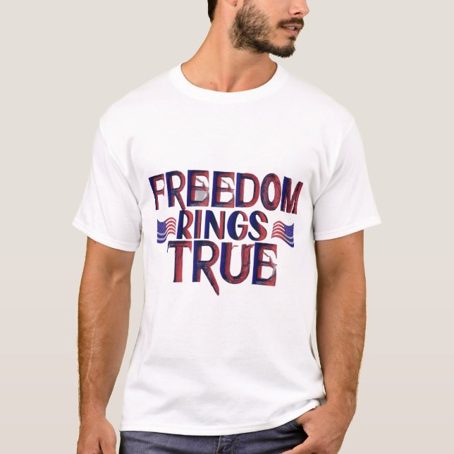 T-shirt Bagues de liberté vraies (Devant)