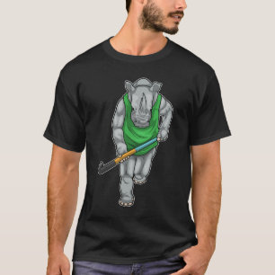 T-shirt Baguette de hockey de hockey de Rhino