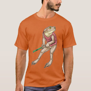 T-shirt Baguette de hockey de terrain de grenouille