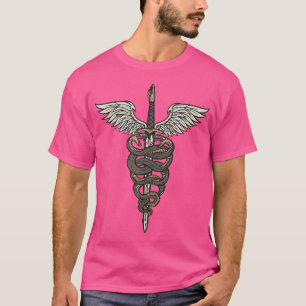T-shirt Baguette De Médicaments Asclepius Soins De Santé M
