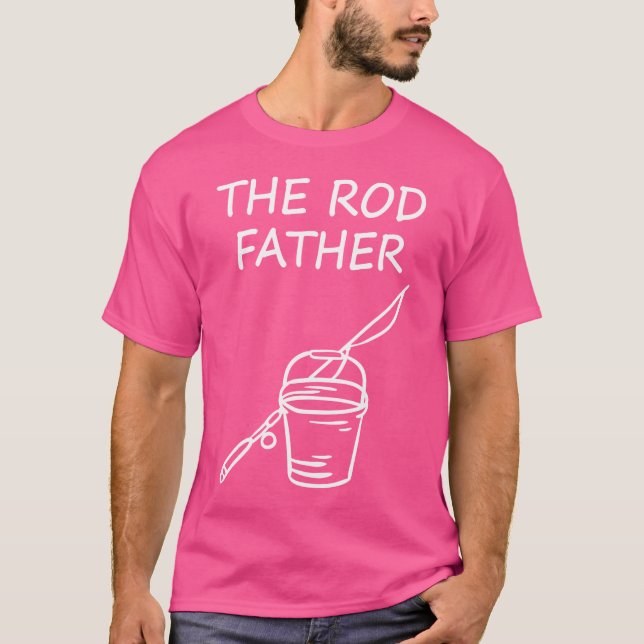 T-shirt Baguette de pêche du Père de la bâton (Devant)