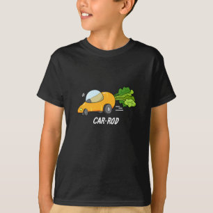 T-shirt Baguette de voiture Funny Carott Pun Dark BG