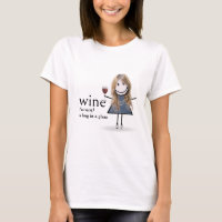 Baguette Figure Girl Avec Verre Rouge