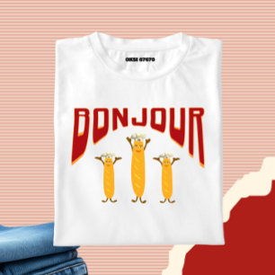 T-shirt Baguette française