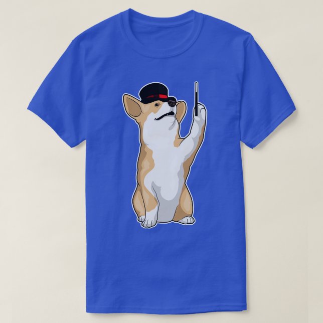 T-shirt Baguette magique Corgi (Design devant)