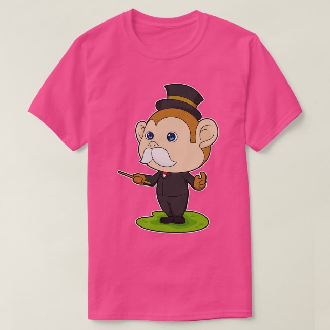 T-shirt Baguette magique de singe (Design devant)