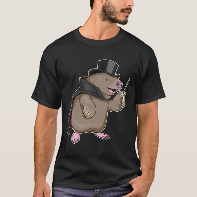 T-shirt Baguette magique Mole Wizard (Devant)