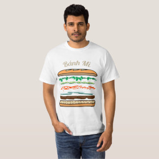 T-shirt Baguette vietnamienne de pain français de sandwich