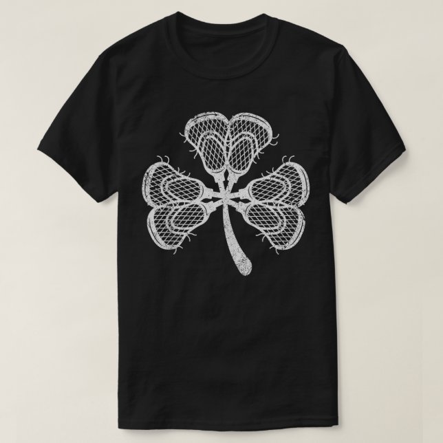 T-shirt Baguettes de crosse drôle comme Shamrock Clover St (Design devant)
