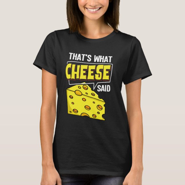 T-shirt Baguettes de fromage Vegan Funny Puns (Devant)