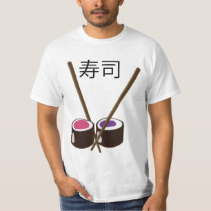T-shirt Baguettes japonaises pour sushi