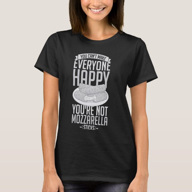 T-shirt Baguettes Mozzarella Drôle Fromage Recette de nour (Devant)