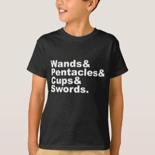 T-shirt Baguettes & Pentacles & Coupes & Épées Cartes de