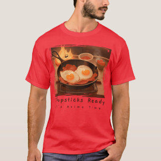 T-shirt Baguettes Prêtes Son Animeime Anime NourritureShir