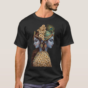 T-shirt bagueur Radha Krishna Art divin Cosmos inf