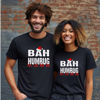 T-shirt Bah Humbug - Casquette Rouge - Ha Ha Ha Unisex
