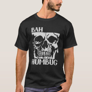 T-shirt Bah Humbug Crâne Père Noël Favori Pajama de Noël