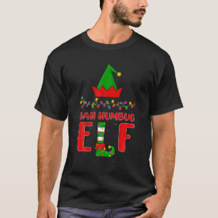 T-shirt Bah Humbug Elf Matching Family Lighting Christmas