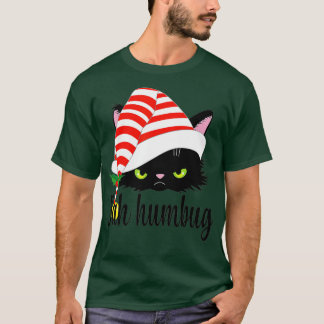 T-shirt Bah Humbug Joyeux Noël Funny Amoureux des chats