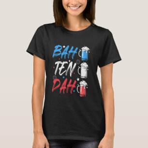T-shirt BAH TEN DAH Funny 4 juillet barman à bière Ameri
